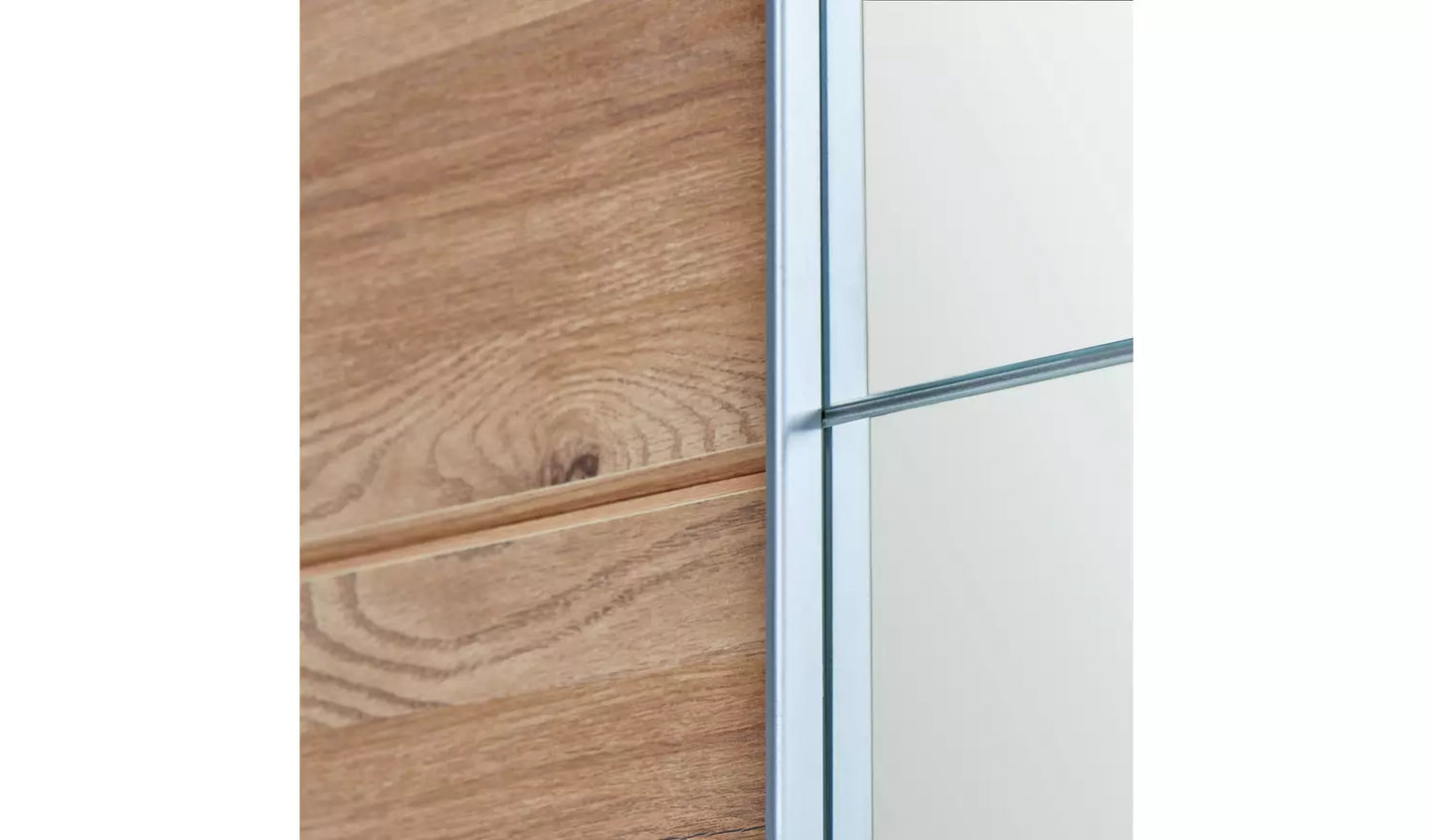 Habitat Holsted Oak Effect & Mirror Wardrobe